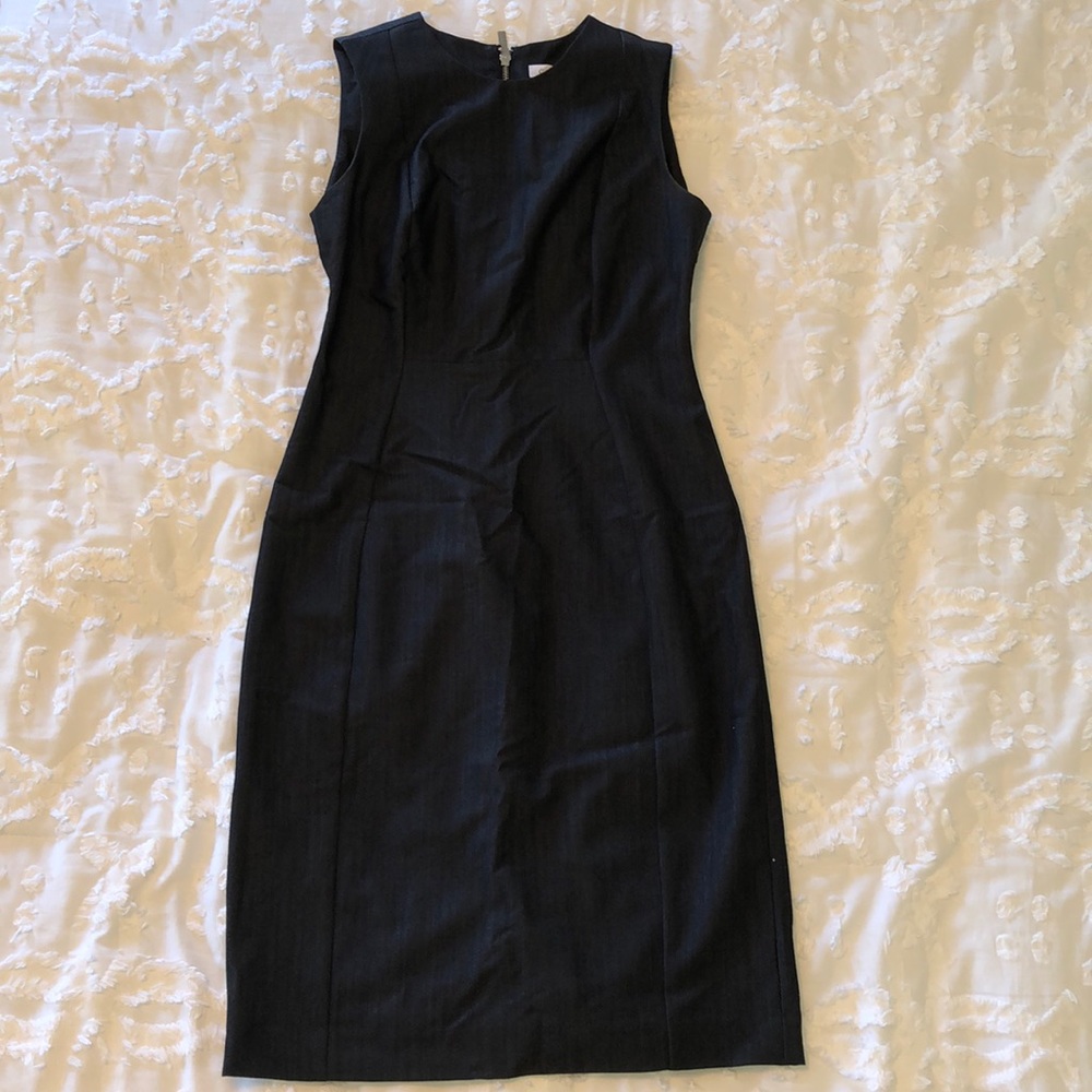 Lightly worn, deep blue jean Calvin Klein dress